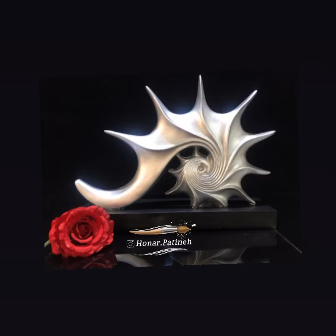 مجسمه دکوری پتینه هدیه تزیینی هنری کادو تندیس حلزون