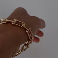 دستبند تیفانی در دو رنگ طلایی و نقره ای 