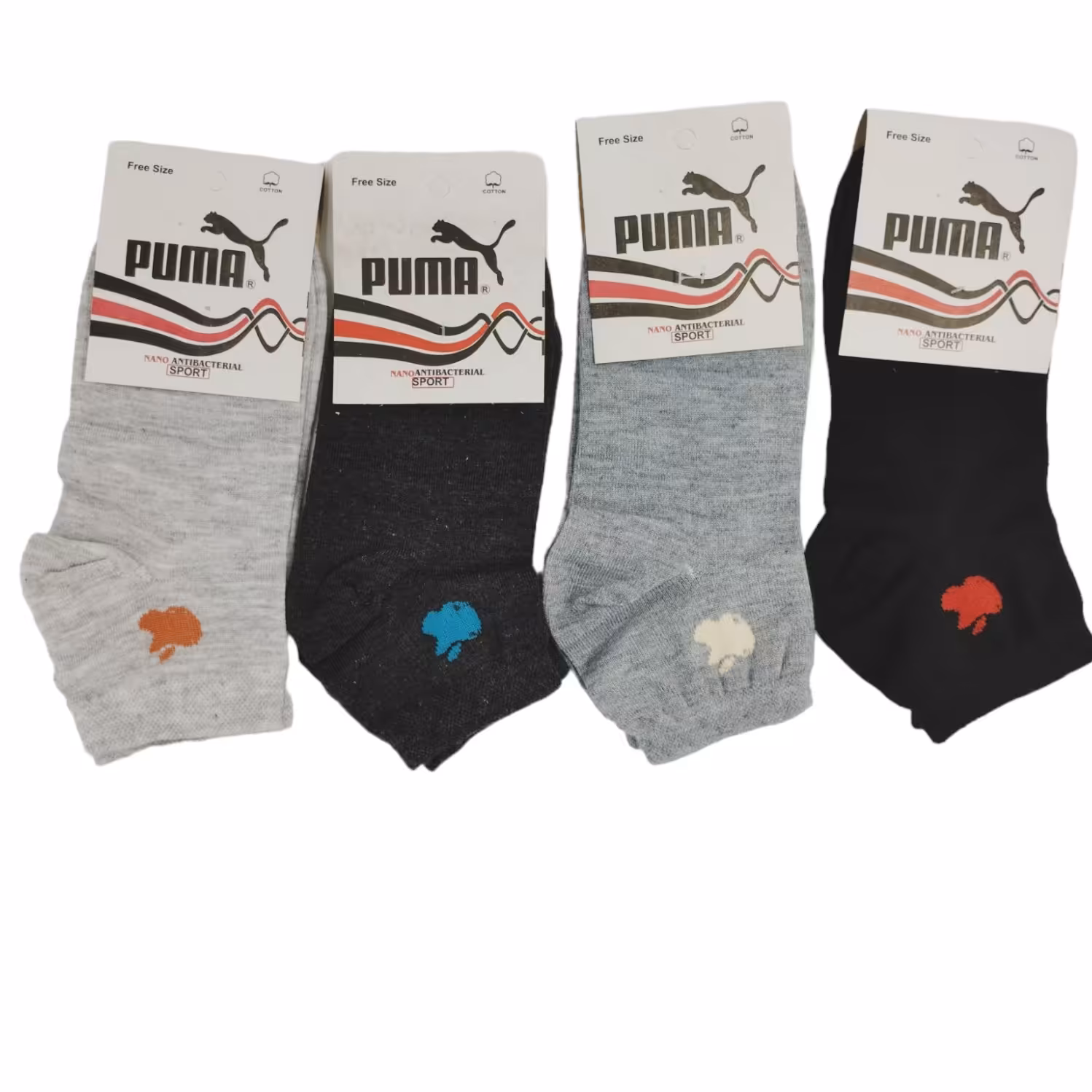 جوراب ساق کوتاه نانو پاما پک چهار جفتی 