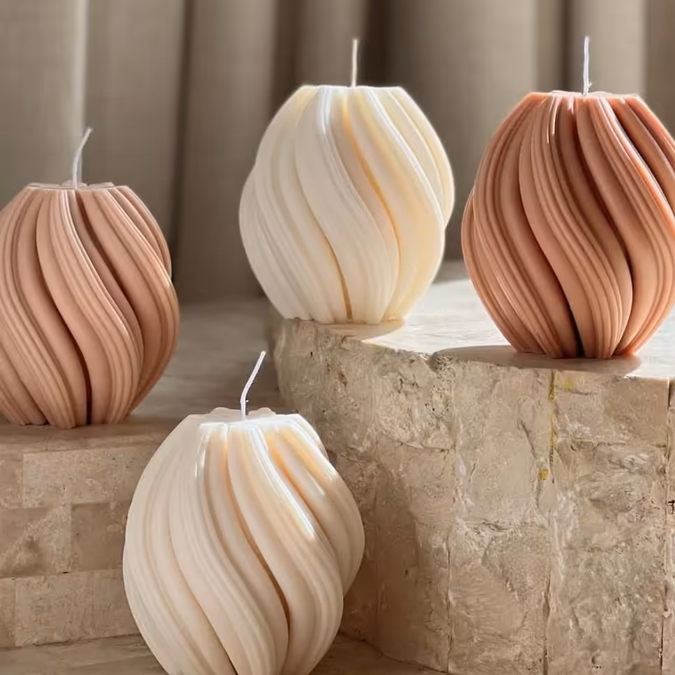 شمع  موج رنگ بندی دلخواه