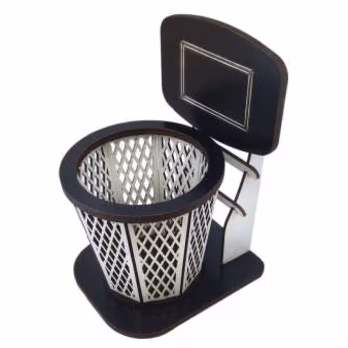 جامدادی رومیزی مهدی یار طرح سبد بسکتبال مخروطی