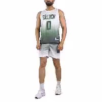 ست رکابی و شلوارک ورزشی مردانه مدل PY-NBA-4C0458 سفید سبز