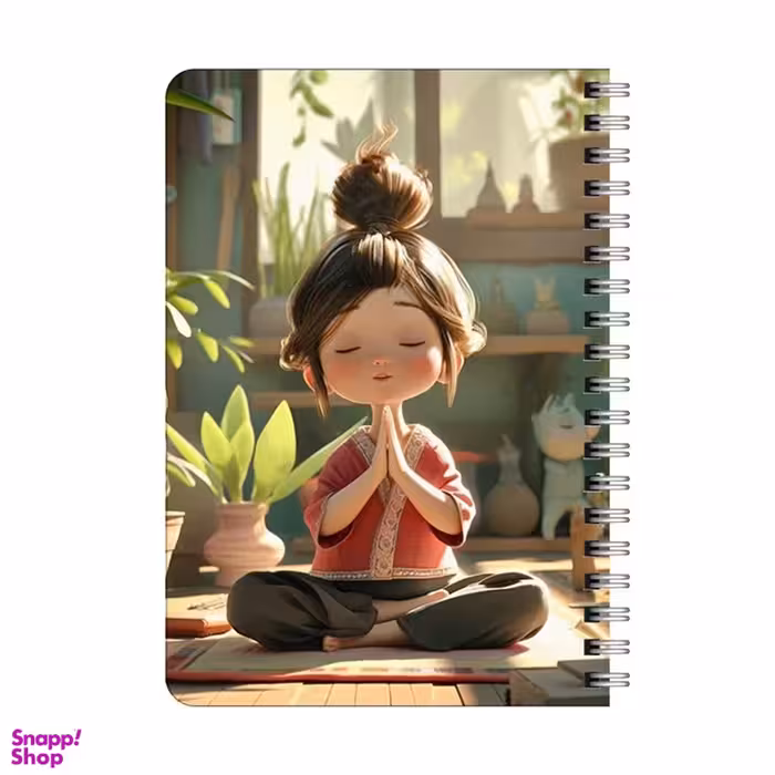 دفترچه یادداشت بامبیلیپ مدل چوبی طرح یوگا و آرامش کد 4392458