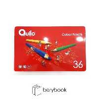 Quilo / کوییلو / مداد رنگی شش گوش / 36 رنگ / جعبه فلزی / 634436