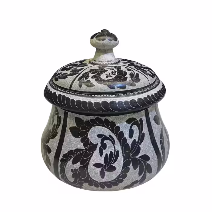 دیگ سنگی مدل درباری طرح بته جقه