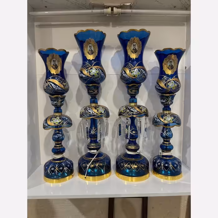 لاله شمعدانی چراغ تزیینی شاه عباسی جفت (پس کرایه)