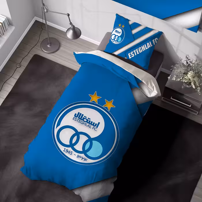 ست لحاف پسرانه فوتبالی طرح استقلال bas-5739