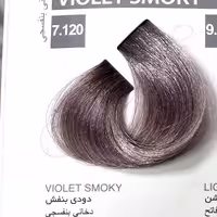 رنگ دودی بنفش 7.120 ،رنگ مو کاترومر بدون آمونیاک و یک عدد اکسیدان 150 میلی لیتر | amazonchi