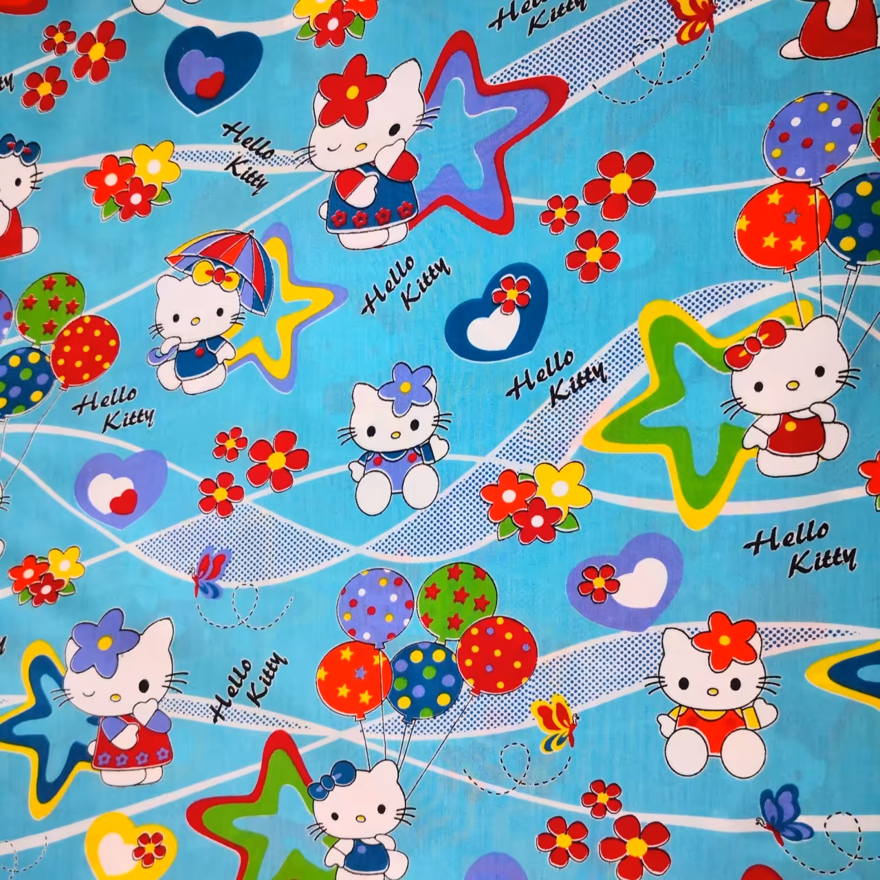 پارچه ملحفه متری عروسکی مدل کیتی عرض 150 سانتیمتر