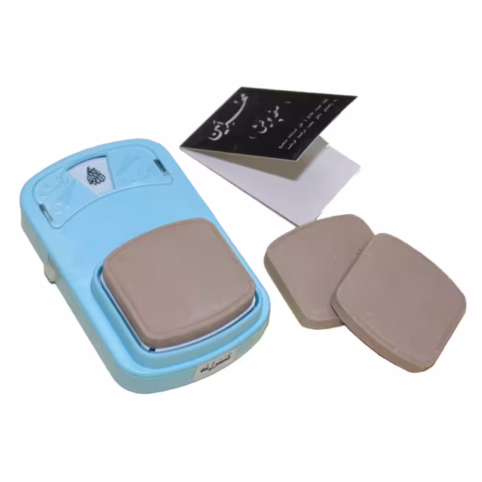 مهر رکعت شمار امین ممتاز همراه با دو عدد مهر یدک و کاغذ سمباده کد 10102