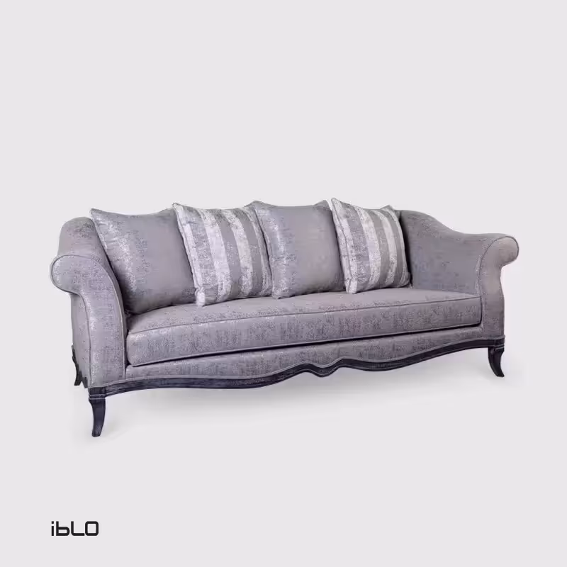 مبل نئوکلاسیک سه‌نفره لاوین (طوسی)