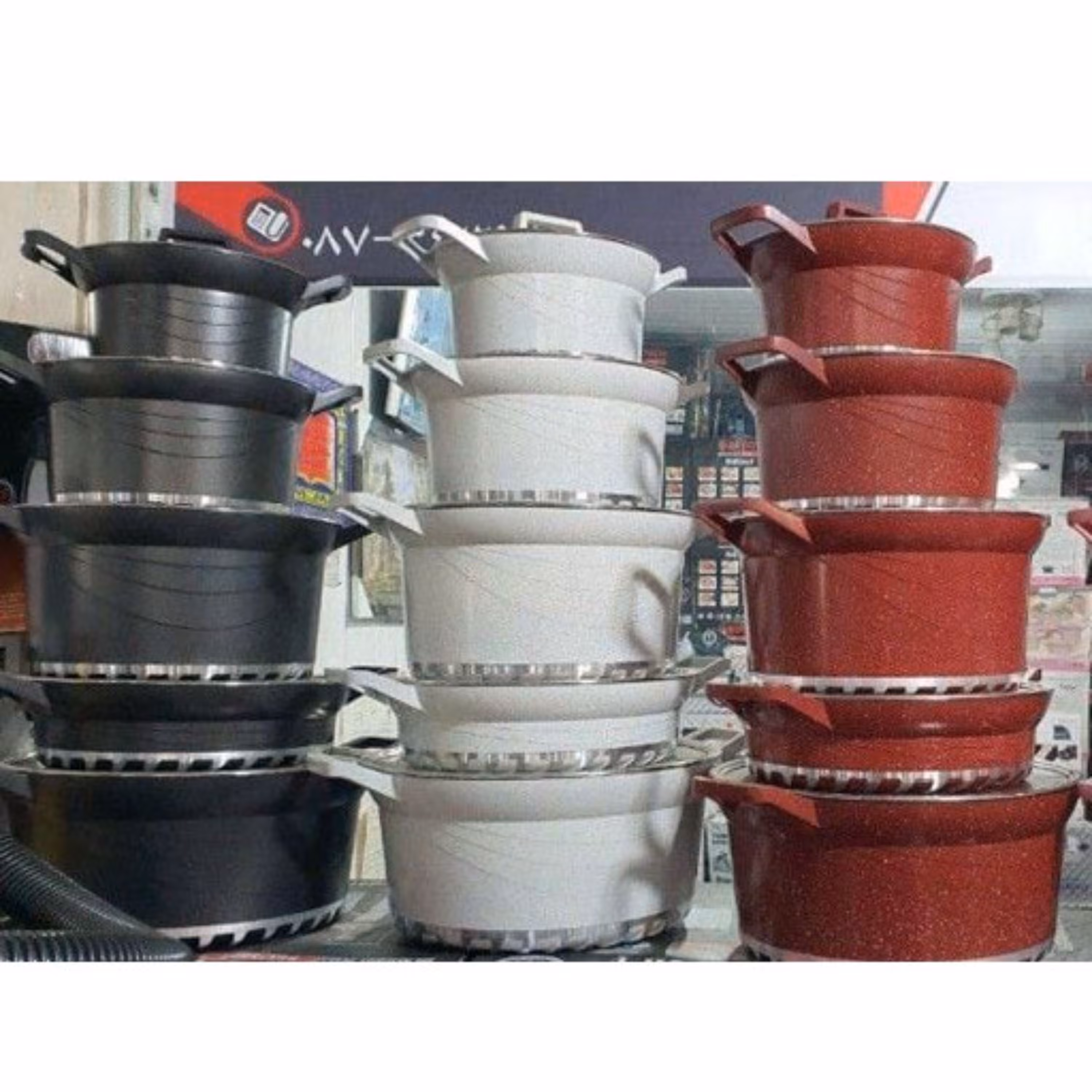 سرویس قابلمه 10 پارچه یونیک مدل استوانه ای(کد5و10)