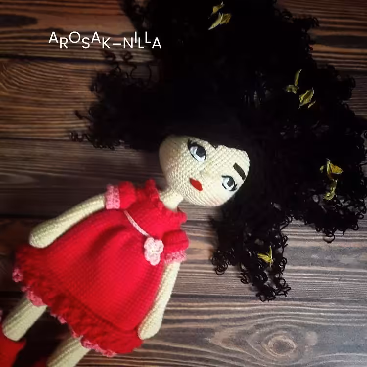 عروسک بافتنی  دختر 