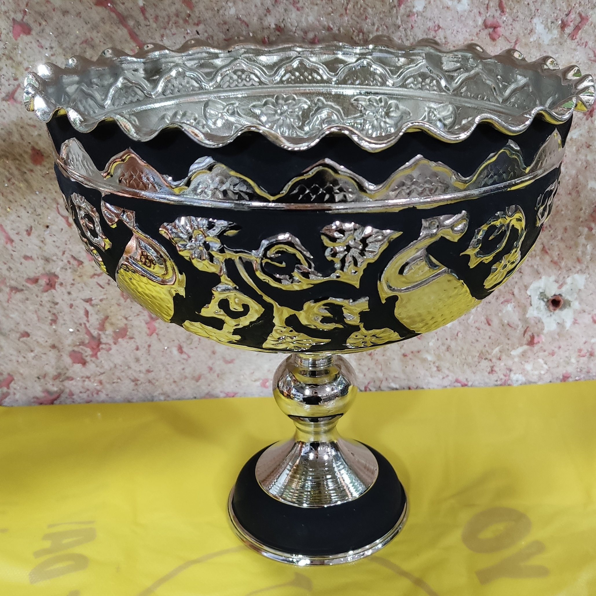 اجیل خوری مسی سیاه قلم کروم کعب دار