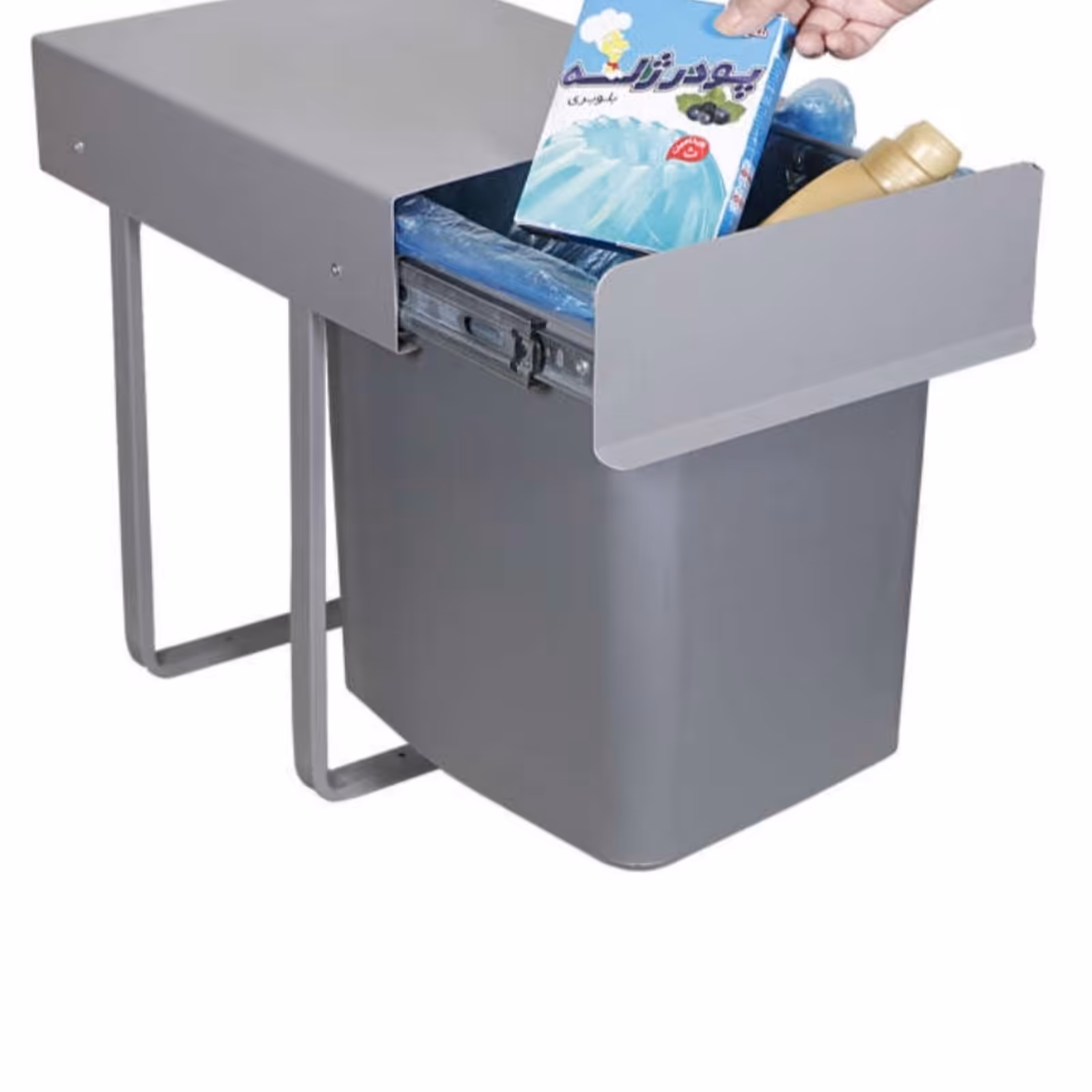 سطل زباله کابینتی تک قلو 25 لیتری