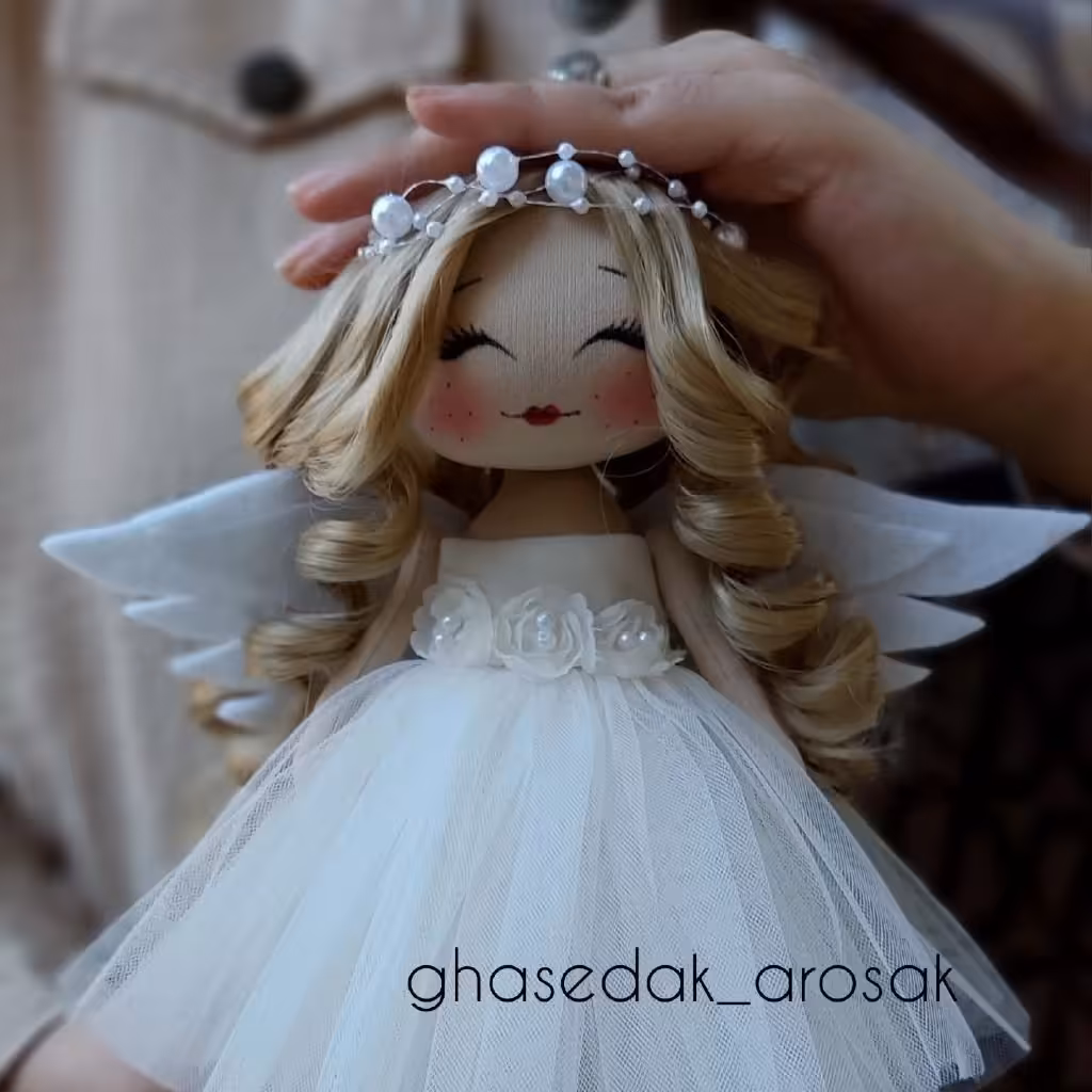 عروسک فرشته 23cm عروسک روسی کادویی تزئینی هدیه خاص تولد