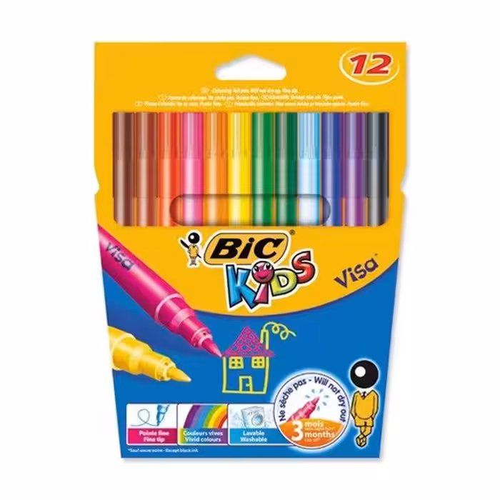 ماژیک نقاشی12 رنگ بیک سری Kids(6بسته)