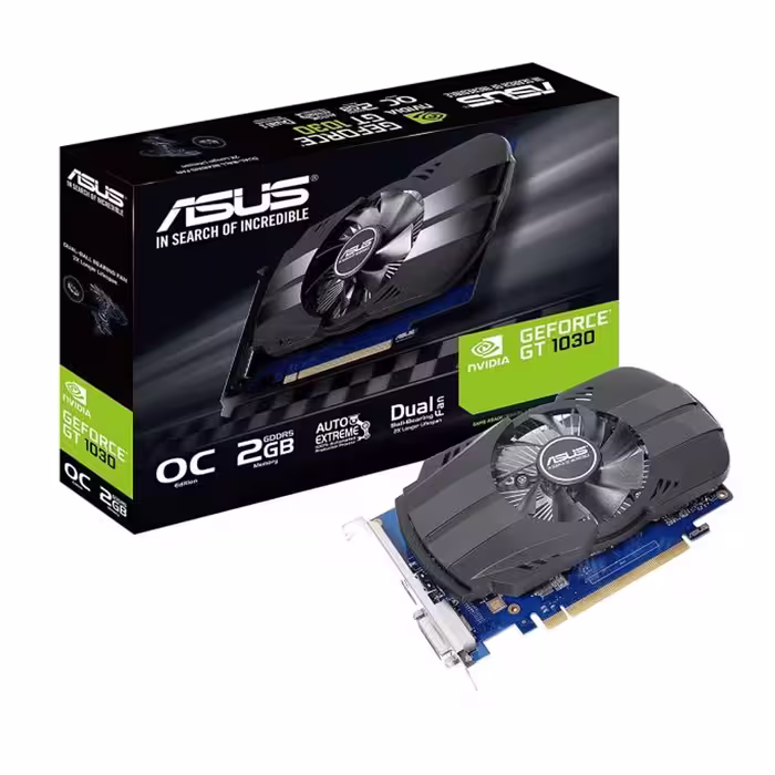 کارت گرافیک ایسوس GT 1030 2GB GDDR5 OC