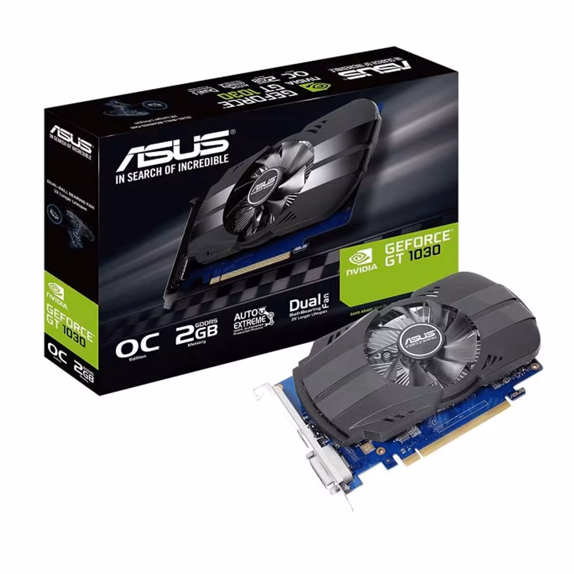 کارت گرافیک ایسوس GT 1030 2GB GDDR5 OC