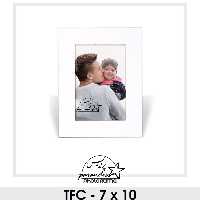 قاب عکس سفید سایز 7در10مدلTFC پرندیس پشت ام دی اف سه میل دیواری و رومیزی 