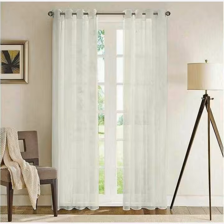 پرده  حریر ساده  پانچ 