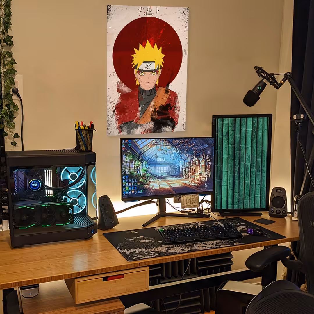 تابلو شاسی طرح  ناروتو شیپودن  سایز 21در30 براق کد c1-25