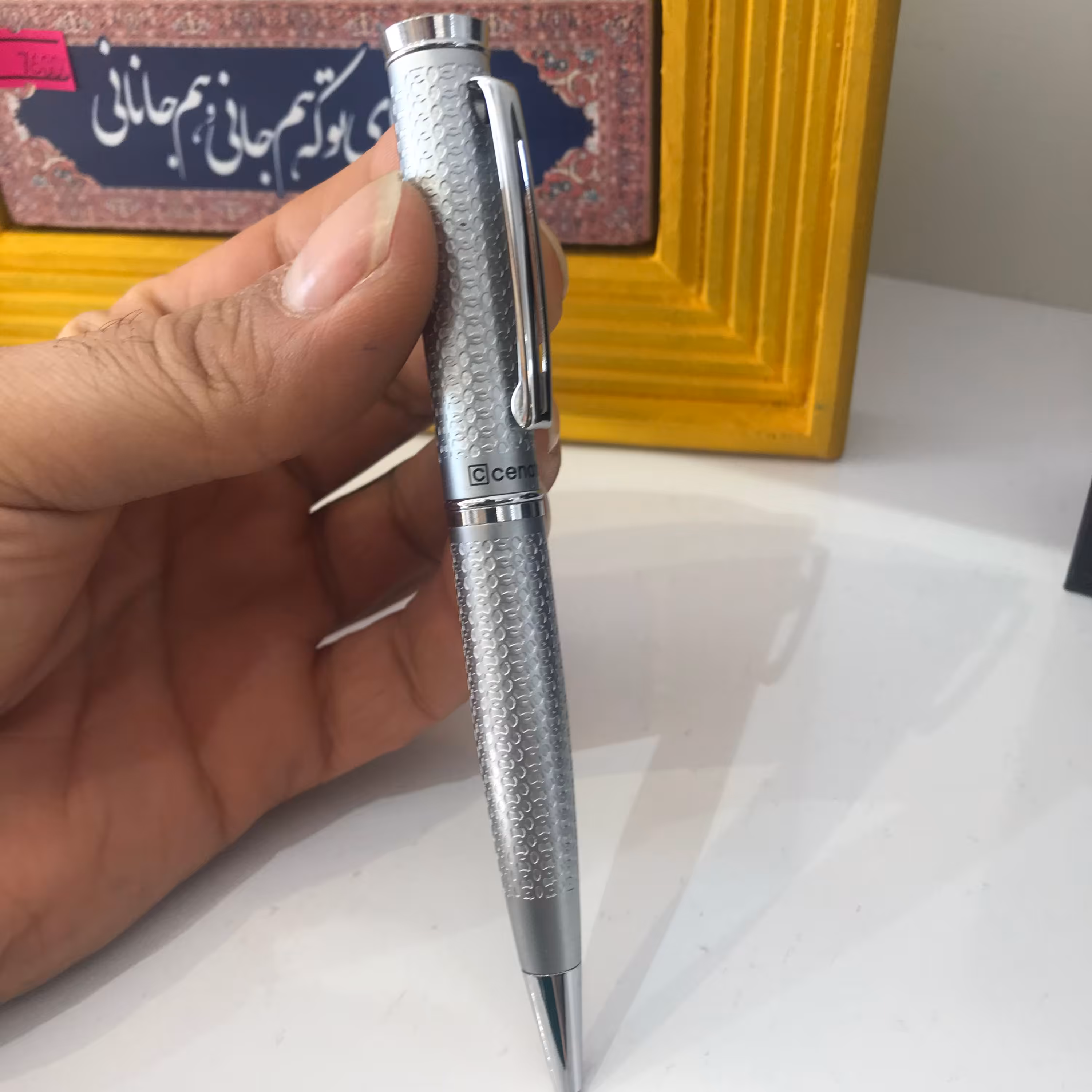 خودکار فلزی نقره ایی پیچی سونیتو