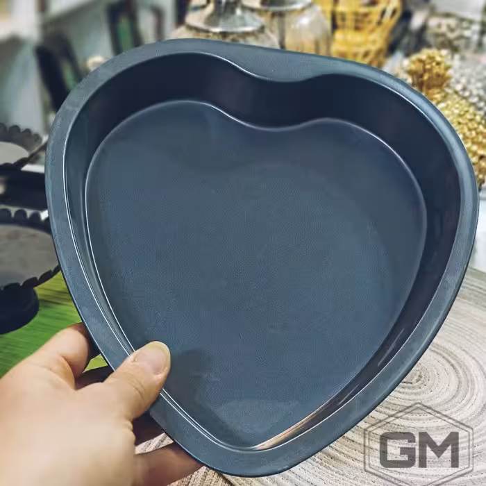 قالب کیک نچسب طرح قلب جنس تفلن محصول وارداتی سایز 22

