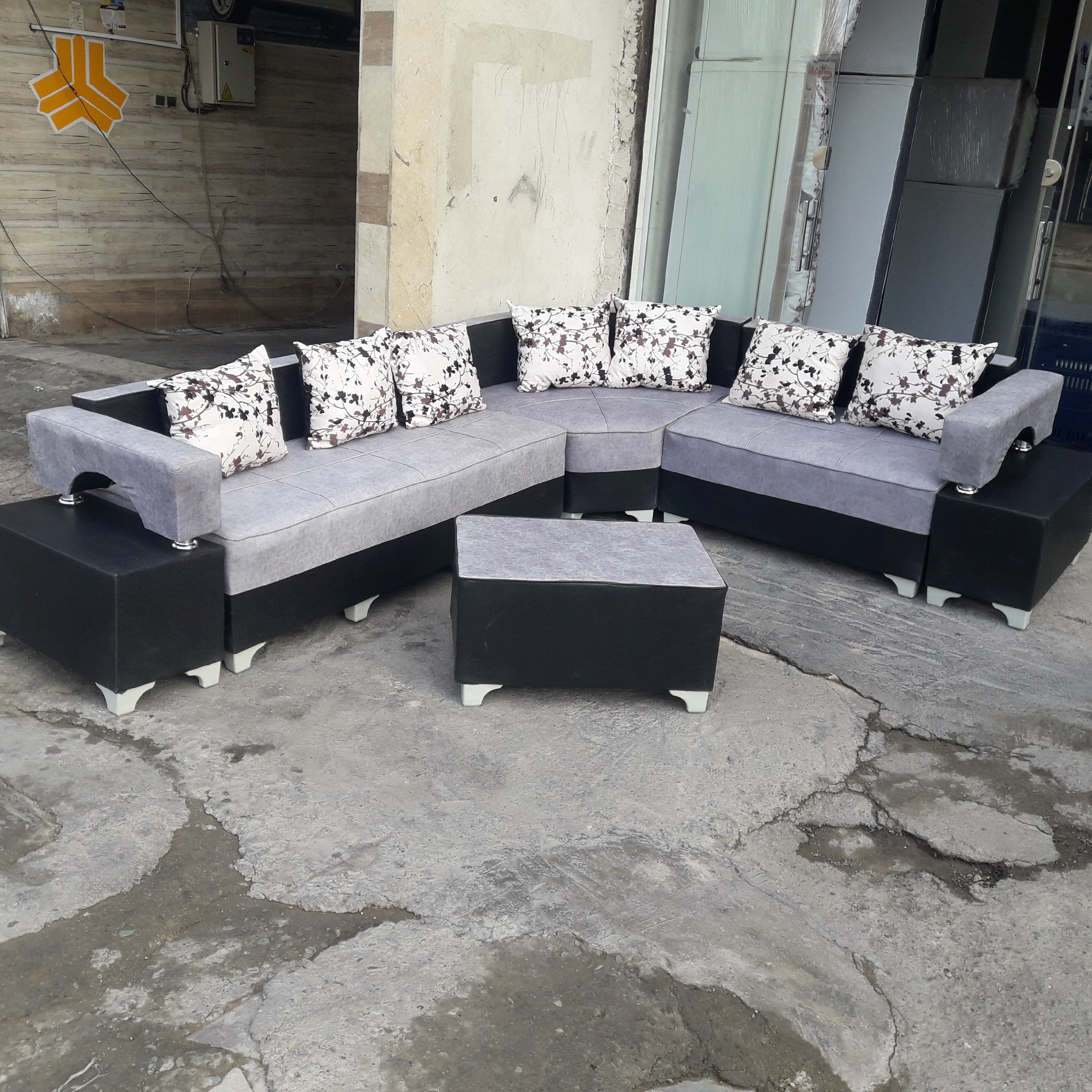 مبل راحتی تنوع رنگ بندی مدل ال دوبل