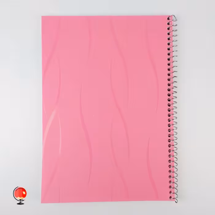 دفتر مشق 100 برگ سیمی رنگی آونگ صورتی