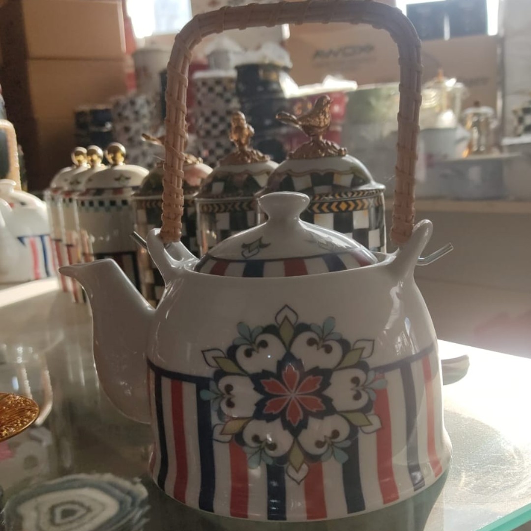 قوری تک دسته حصیری