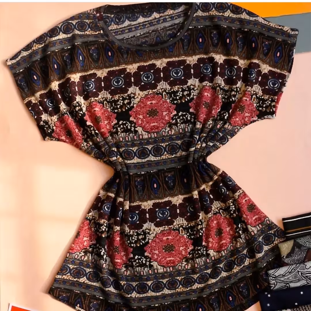 تاپ پنبه میکس قواره دار  جنس پنبه 