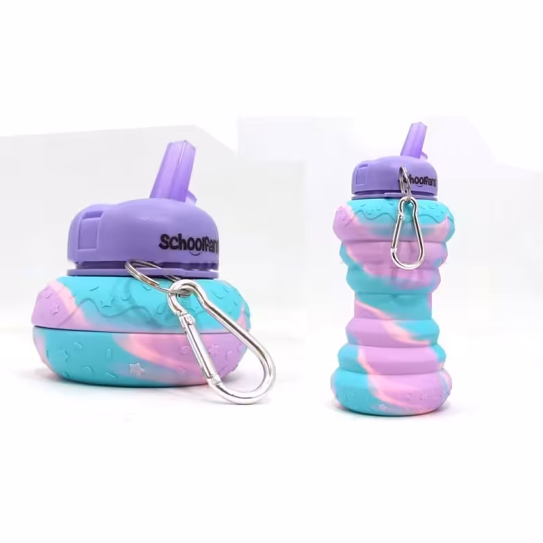 قمقمه سیلیکونی دونات school fans 