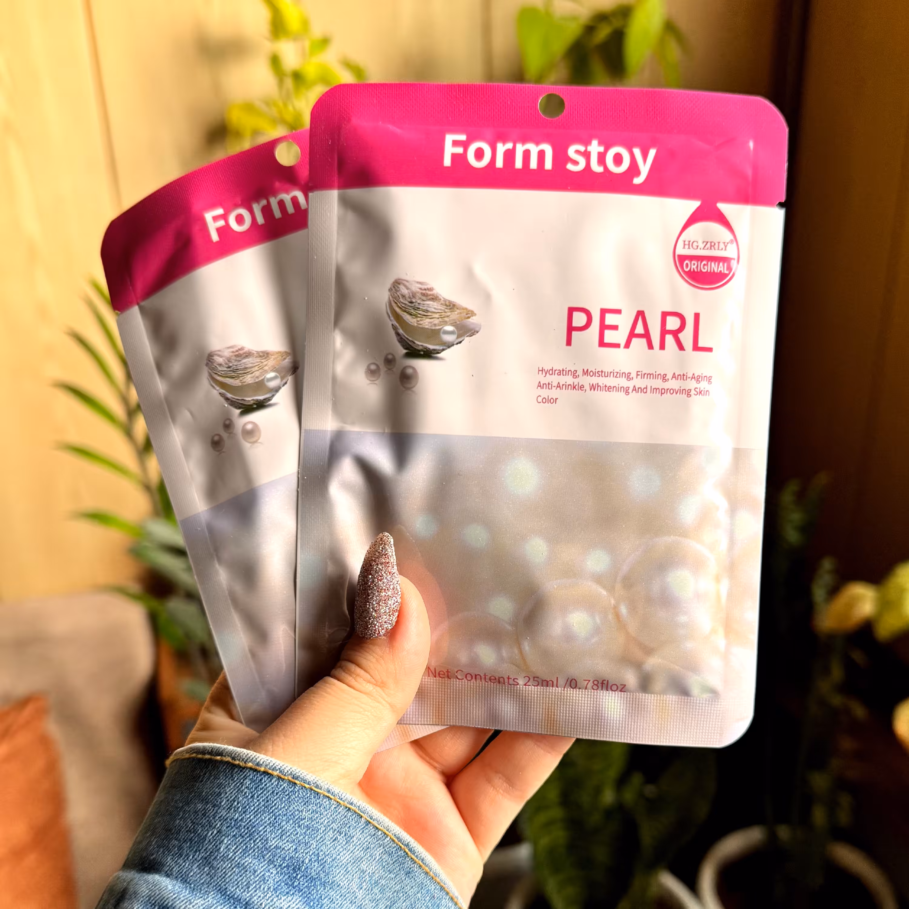 ماسک ورقه ای مروارید روشن کننده جوانساز شاداب کننده ضد لک ضد جوش آبرسان لایه بردار خنک کننده پوست صورت 