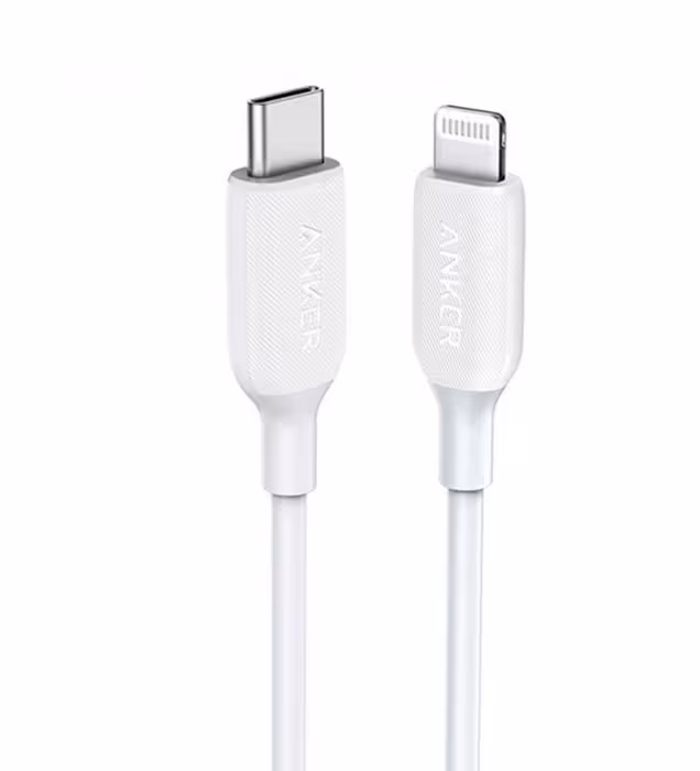 کابل شارژ USB Type-C به Lightning انکر 0.9 متر مدل A8832