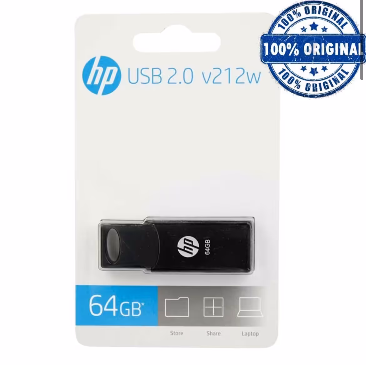 فلش 64 گیگ Hp مدل 212 گارانتی الماس 2 ساله اصلی