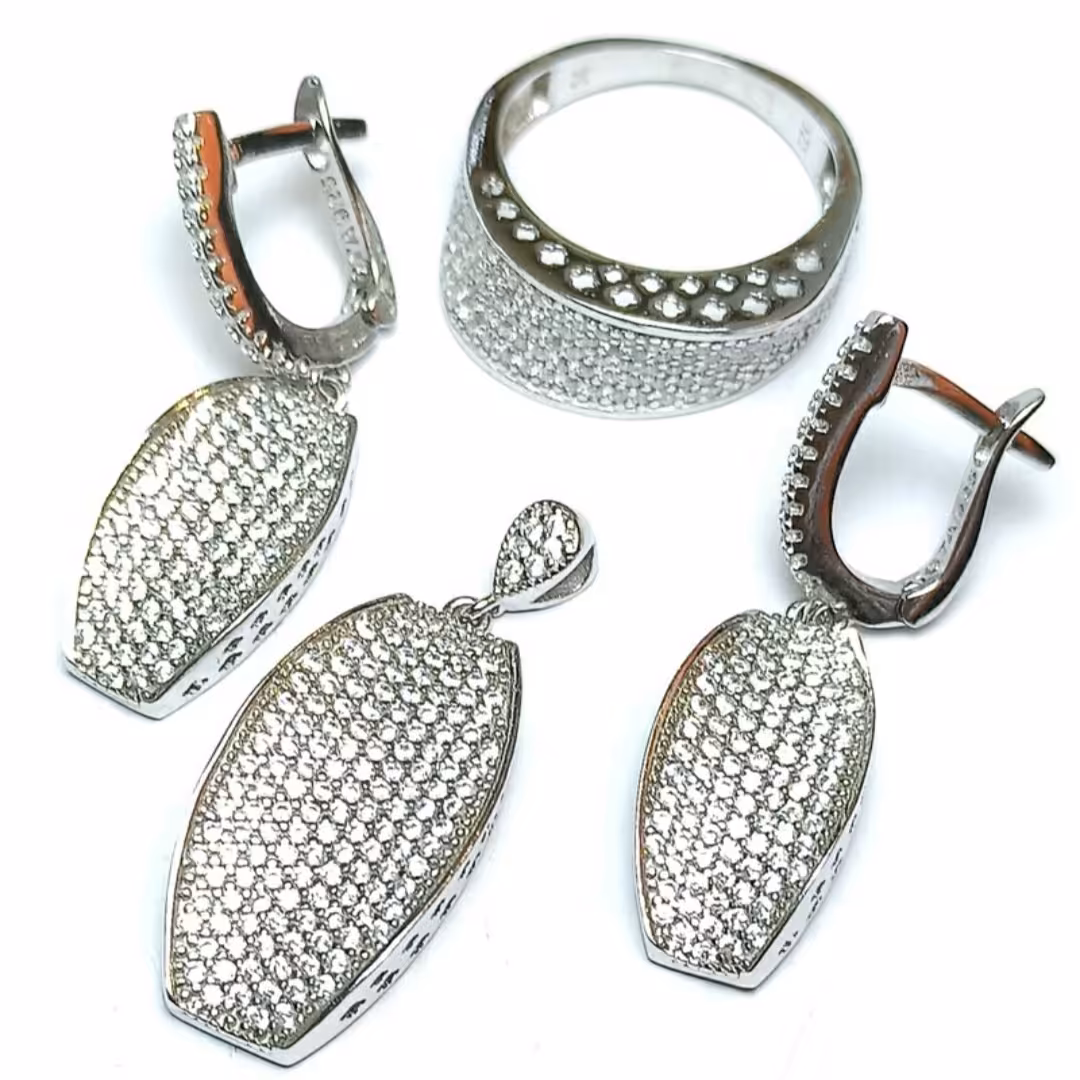  نیم ست نقره با روکش رادیوم 12