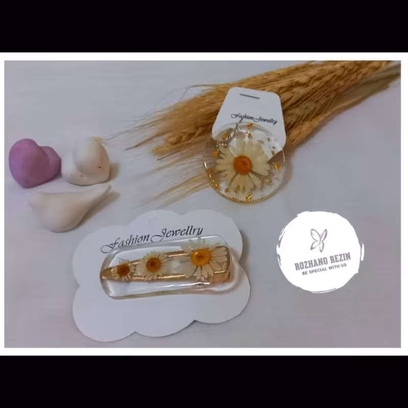 ست گیره مو وجاکلیدی رزینی 