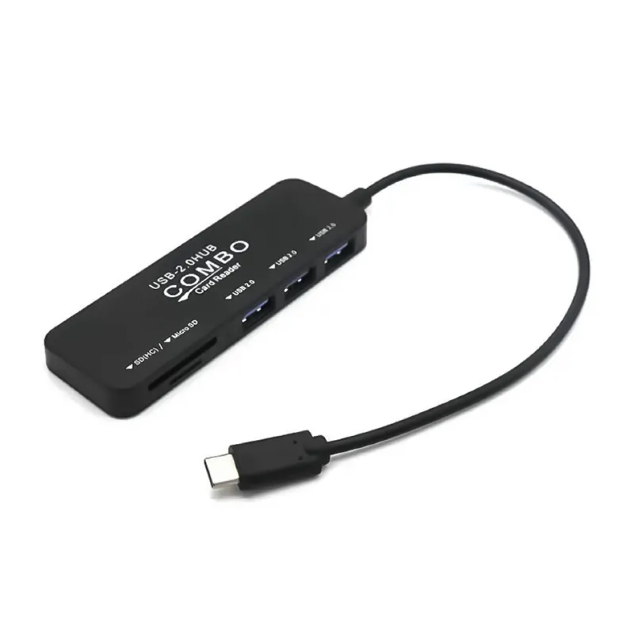 هاب و رم ريدر USB20 همه کاره مدل COMBO با کابل تایپ سی