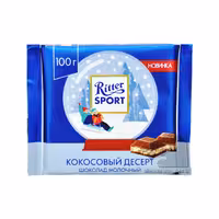 شکلات با مغز دسر نارگیلی طرح کریسمس 100 گرم ریتر اسپرت - ritter sport