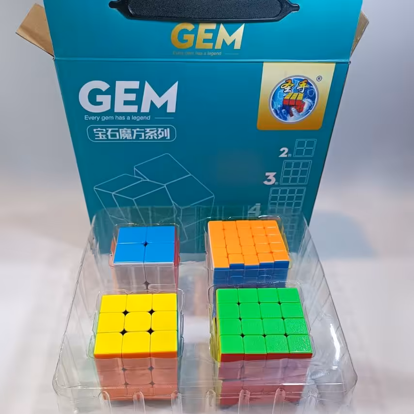 مکعب روبیک حرفه ای چهارتاییGem