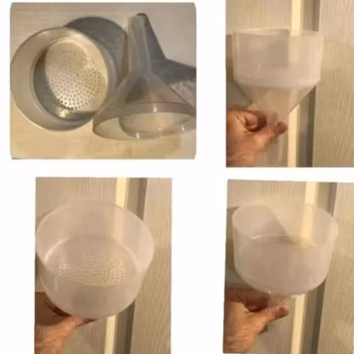 قیف دو تیکه تقطیر پلاستیکی ساخت فیلتر  15 سانت