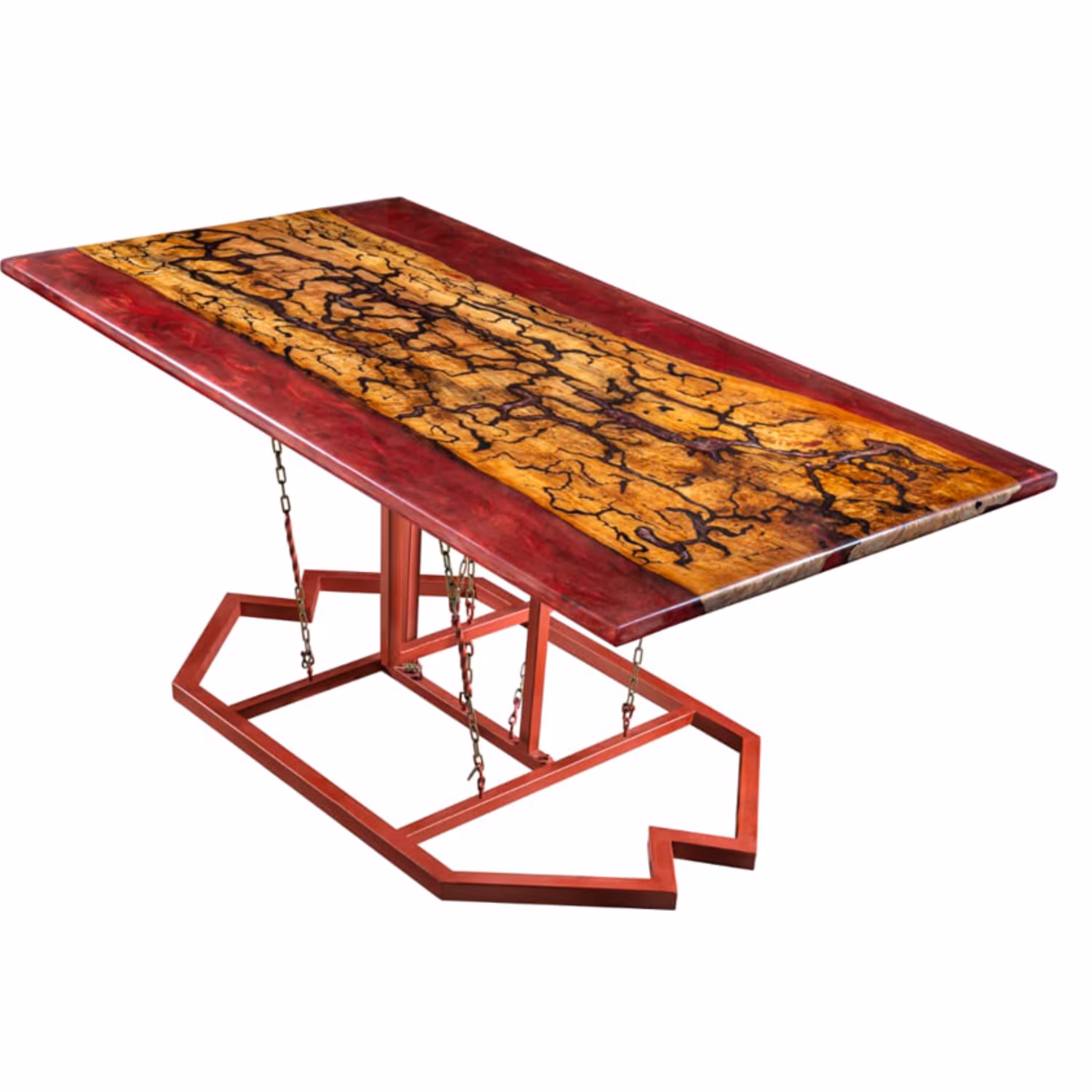 میز نهارخوری6نفره چوب و رزین اپوکسی-لیختنبرگ(مستقیم از تولیدکننده)