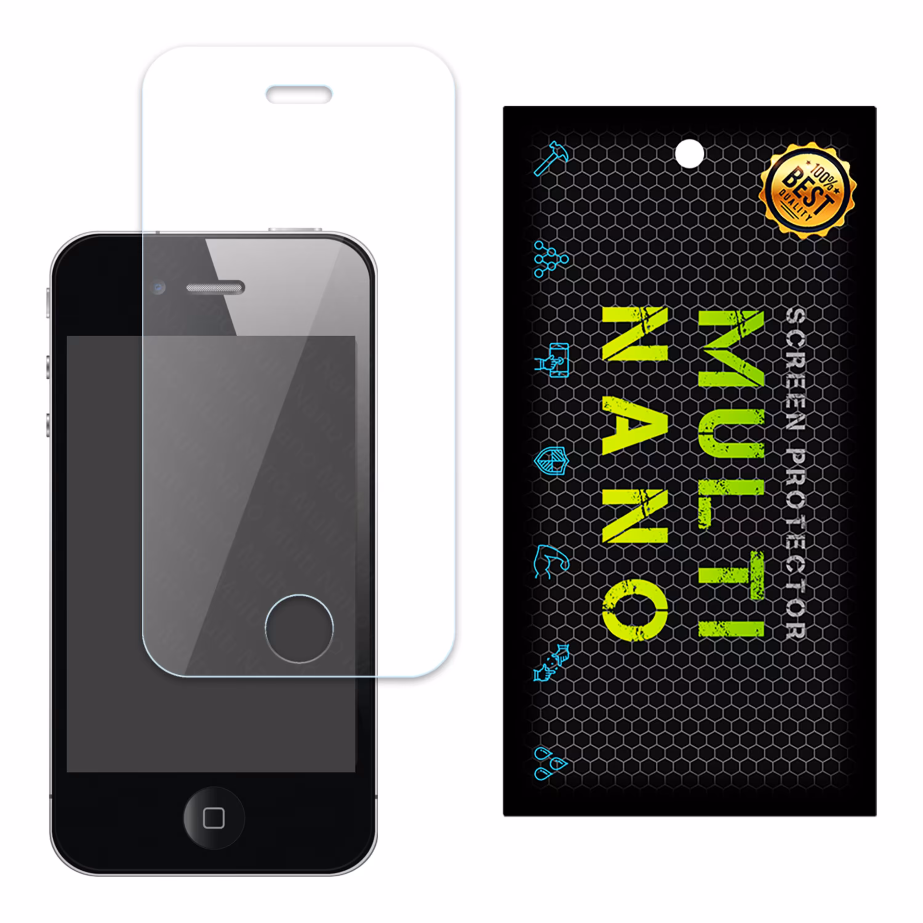 محافظ صفحه نمایش MultiNano مدل X-S1N مناسب برای موبایل اپل iPhone 4 - 4S