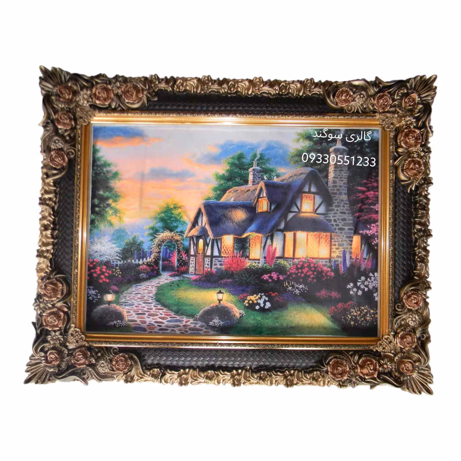 تابلو کلبه با قاب سلطنتی 