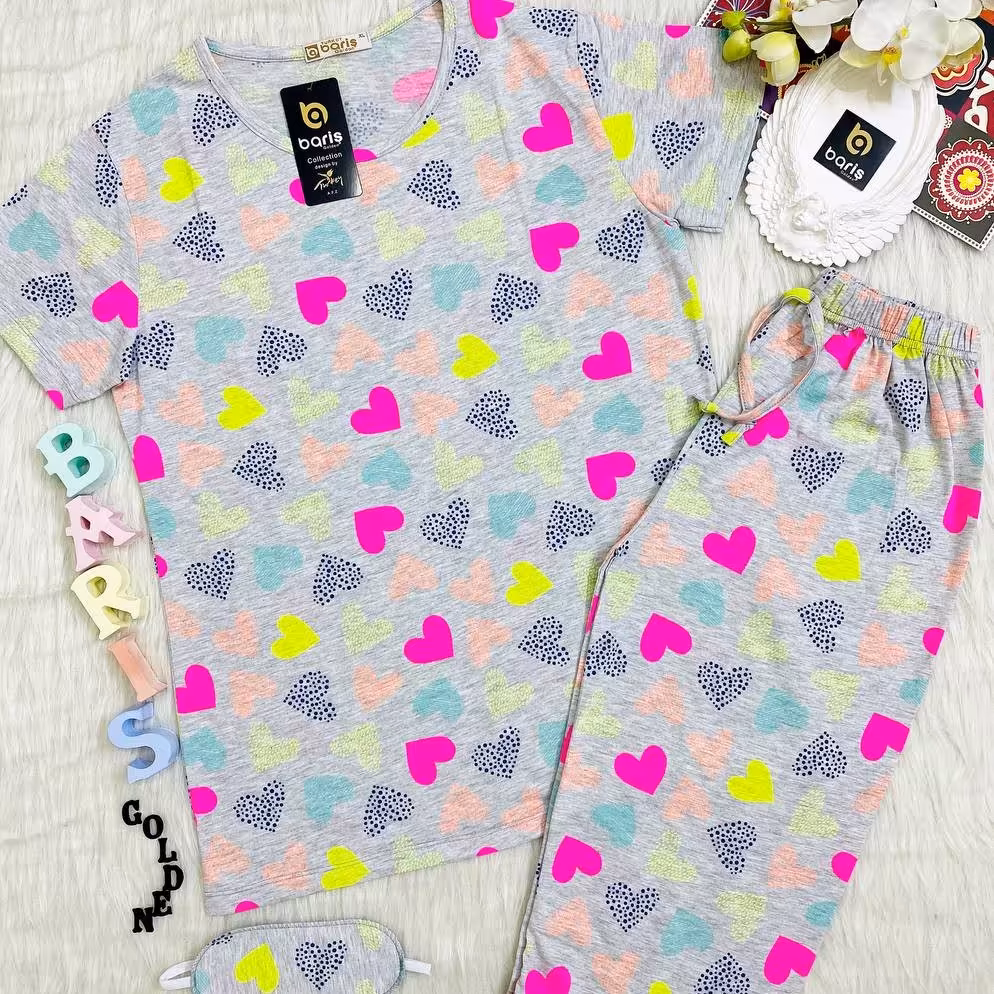 تیشرت شلوارک طرح قلب