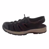 صندل مردانه چرم صنعتی RST1001 مشکی