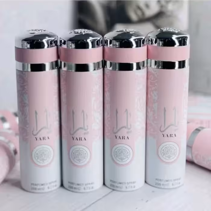 اسپری فرگانس یارا صورتی اصل 200 میل (اسپری بدن یارا صورتی)
