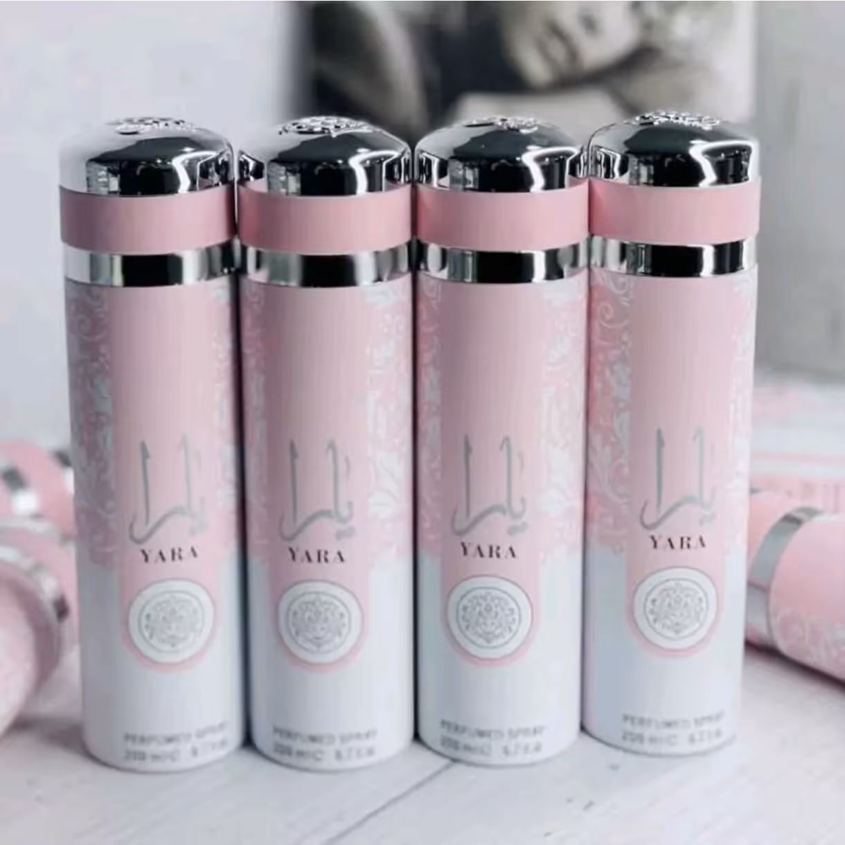 اسپری فرگانس یارا صورتی اصل 200 میل (اسپری بدن یارا صورتی)