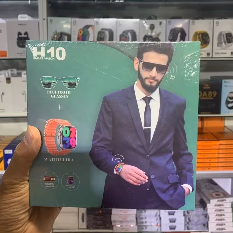 پک ساعت هوشمند و عینک H10